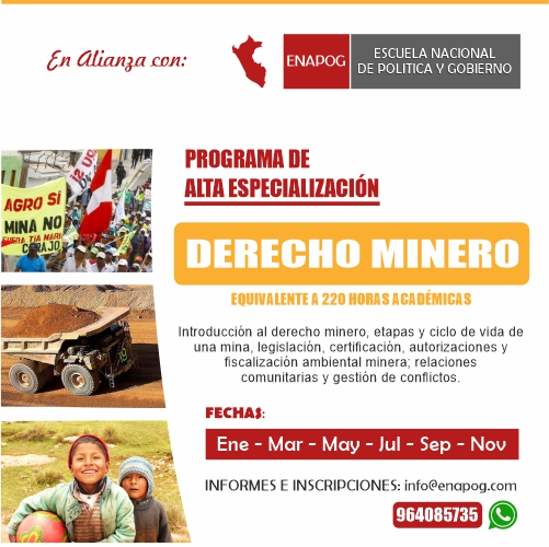 programa derecho minero